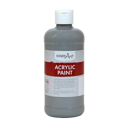 Handy Art Acrylic Paint 16 oz, Gray, PK3 101-105